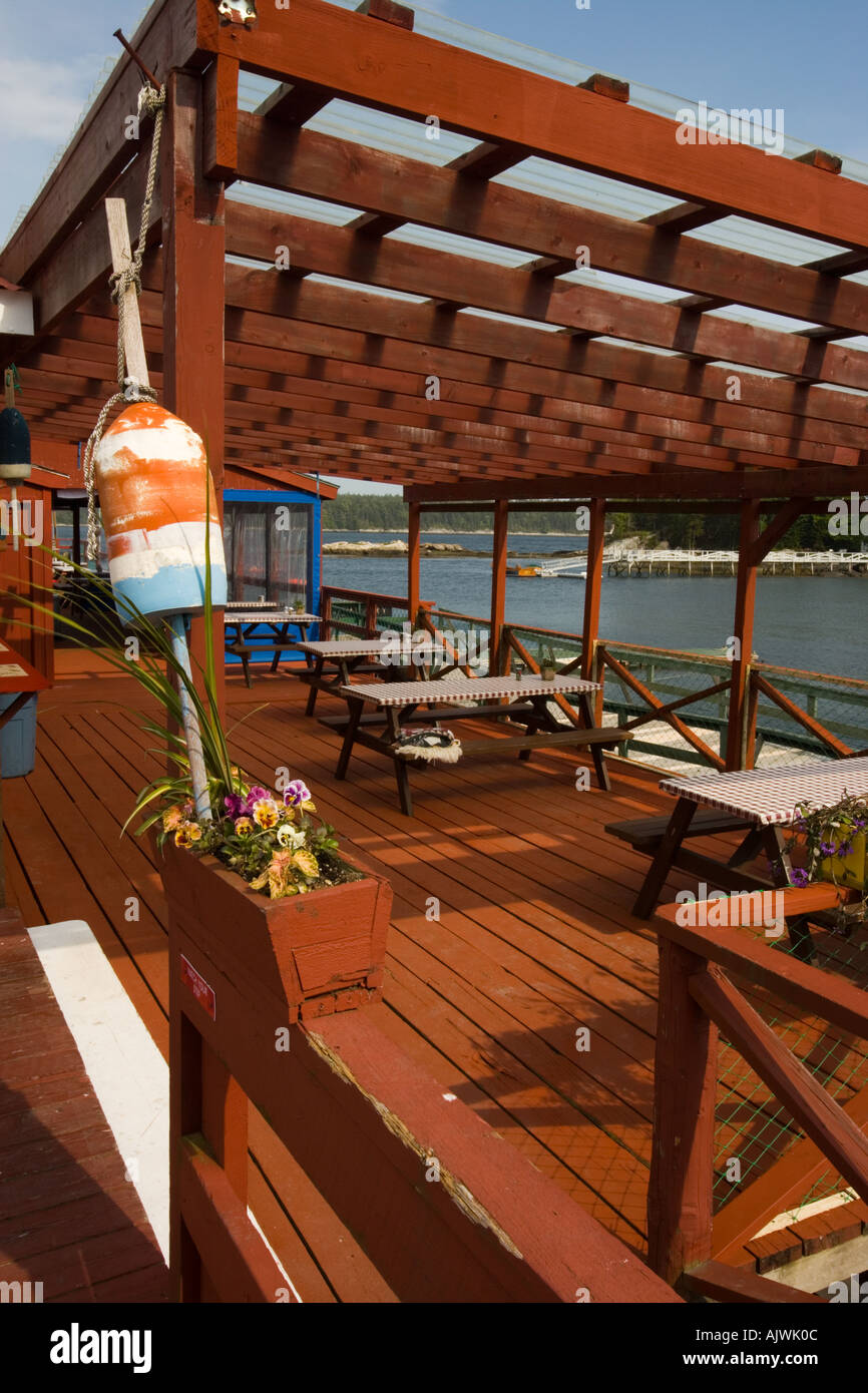 Holbrook s Lobster Wharf and Grille Cundy Harbor Maine Stock Photo Alamy