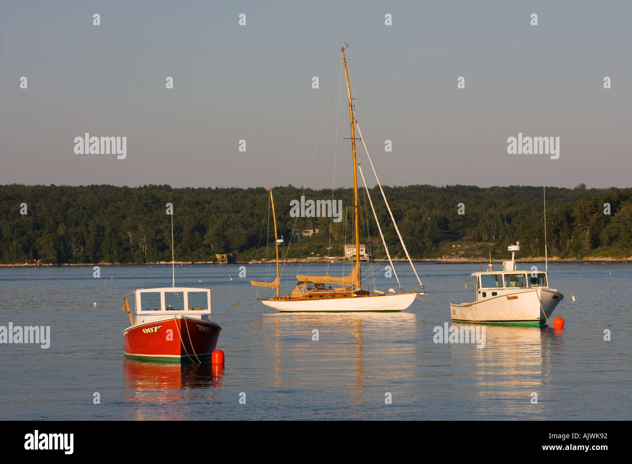 The view of Cundy s Harbor from Holbrook s Wharf Cundy Harbor Maine