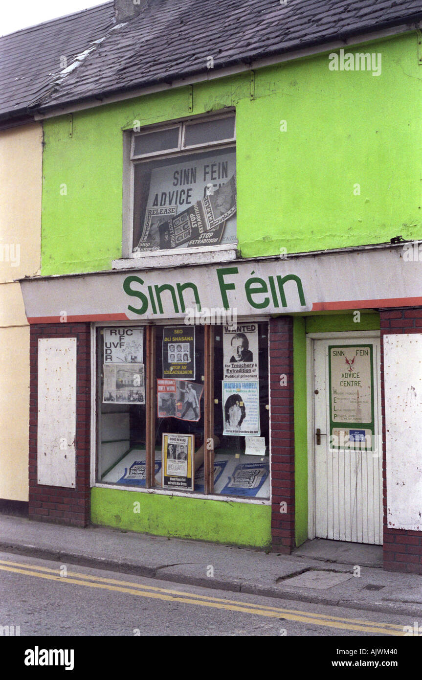 Sinn Féin Office in Tralee Ireland photographed in 1990 Stock Photo