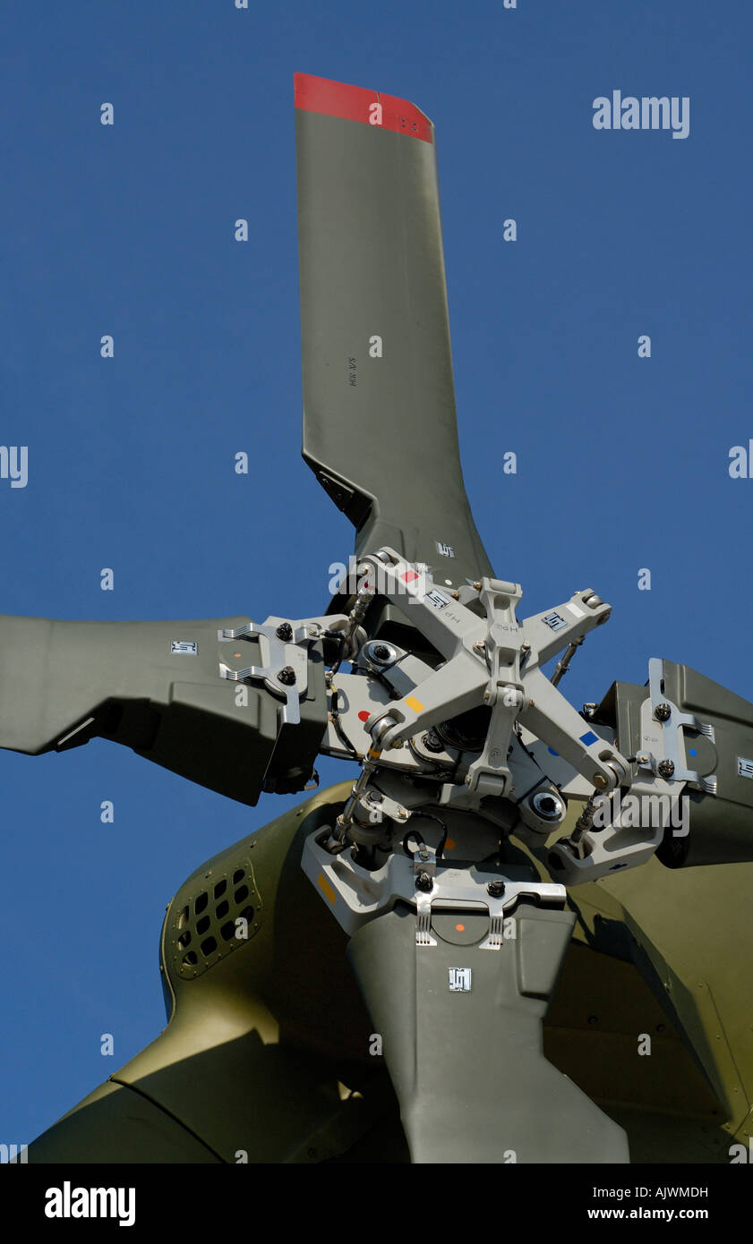 Tail rotor on an AgustaWestland EH101 helicopter Stock Photo Alamy