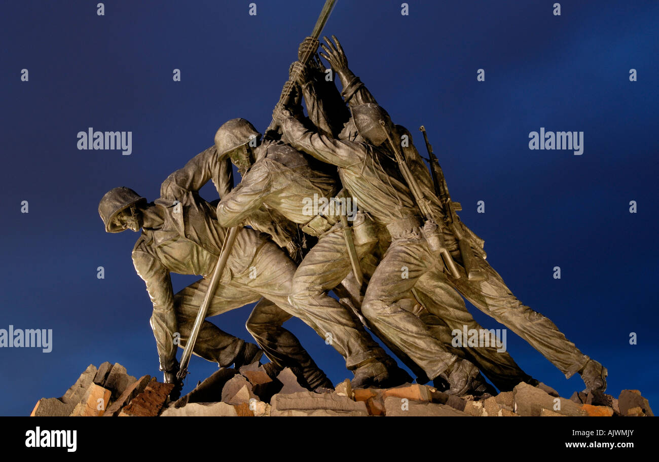 Iwo Jima / US Marine Corps War Memorial, Arlington Virginia, USA Stock Photo
