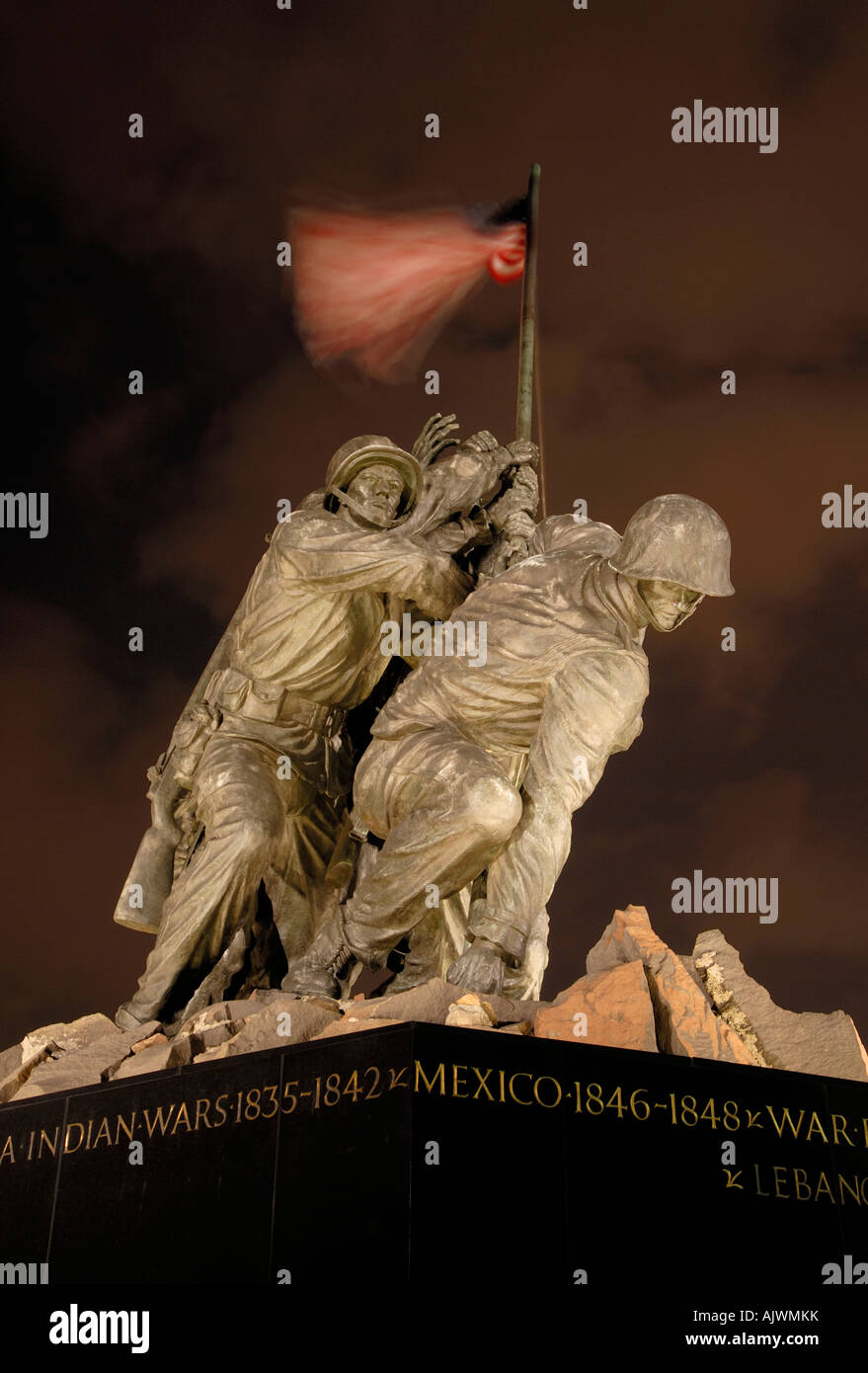Iwo Jima / US Marine Corps War Memorial, Arlington Virginia, USA Stock Photo