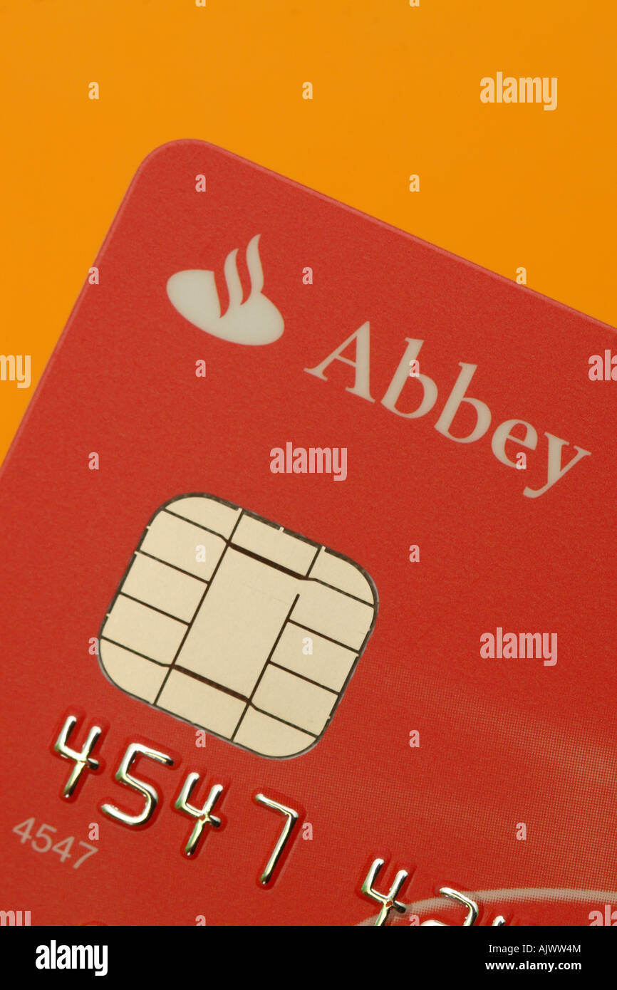 Abbey bank personal creditcard account credit card Stock Photo