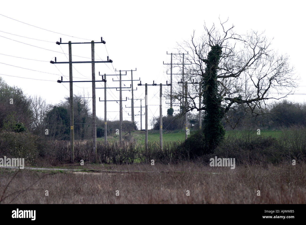 Overhead Power Lines Uk High Resolution Stock Photography and Images