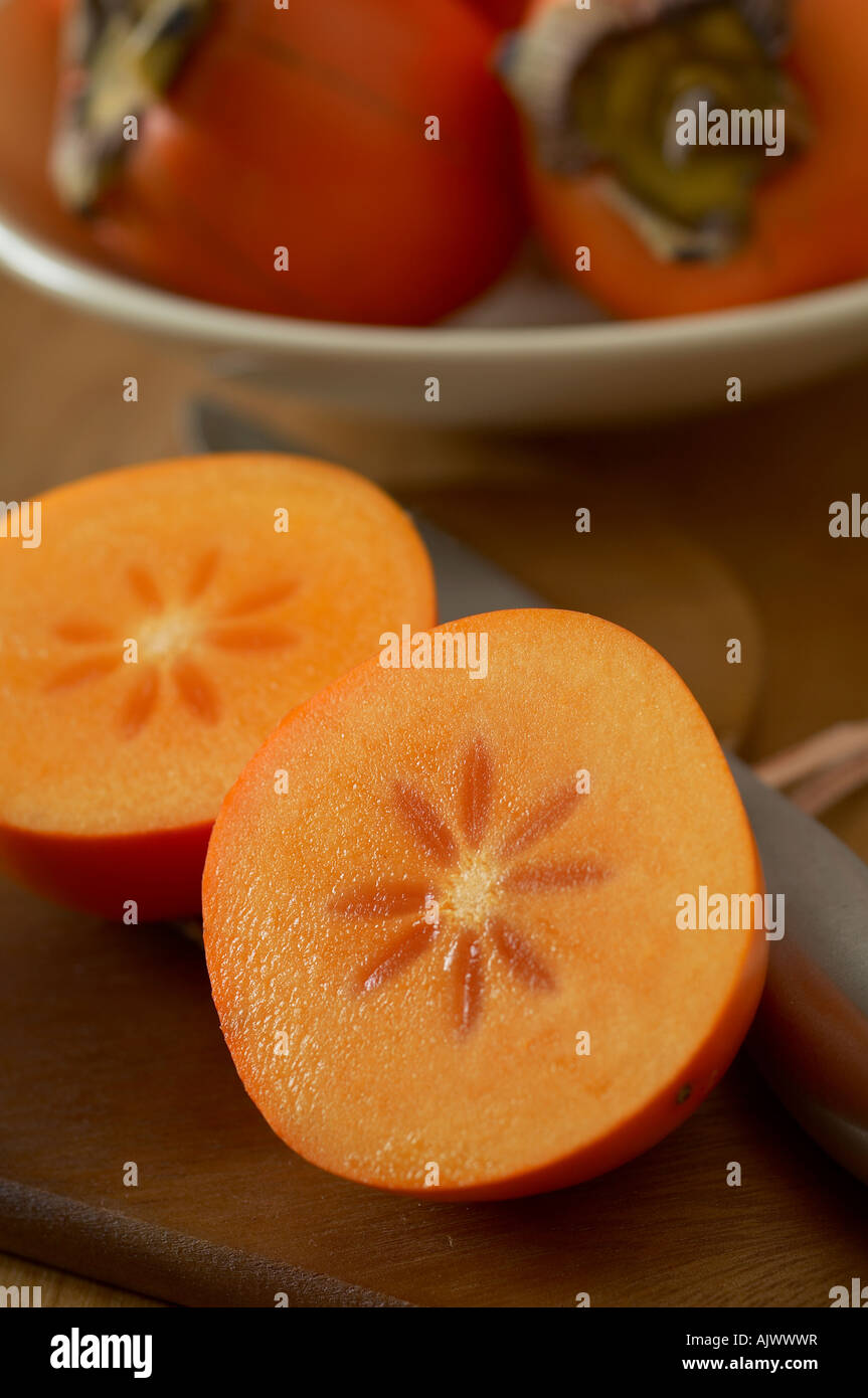 Sharon Fruit or Persimmon Stock Photo - Alamy