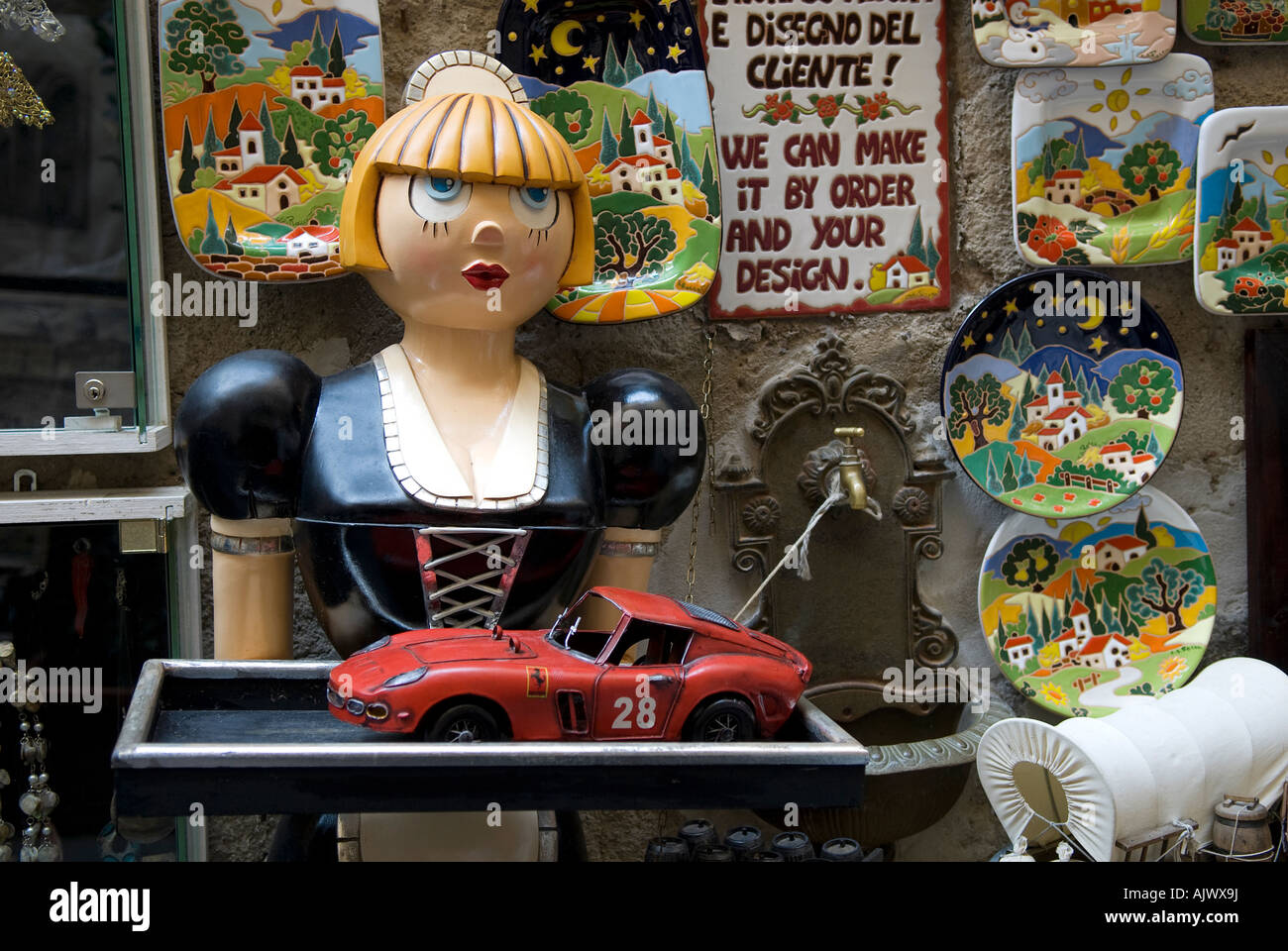 souvenir shop, orvieto, umbria, italy Stock Photo
