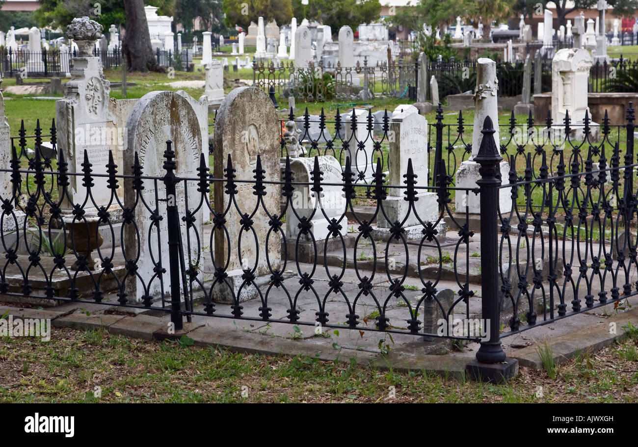 Historic 19th Century cemetery in Pensacola Florida Stock Photo Alamy