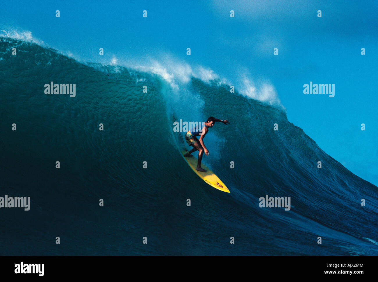 Hawaii. Champion Australian surfer. Barton Lynch. Stock Photo