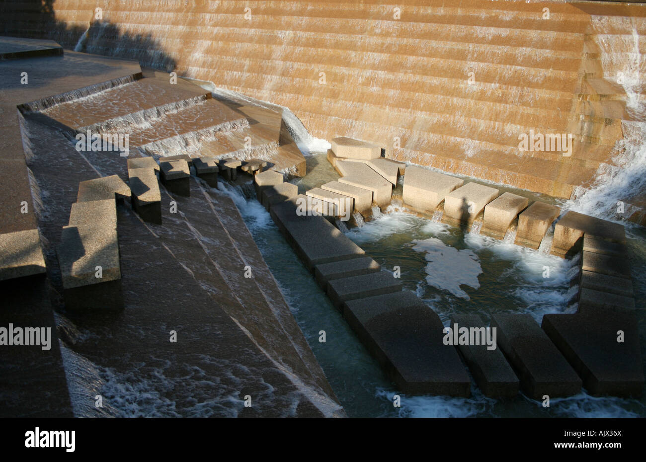 Looking Down Into Active Pool Fort Worth Water Gardens Texas
