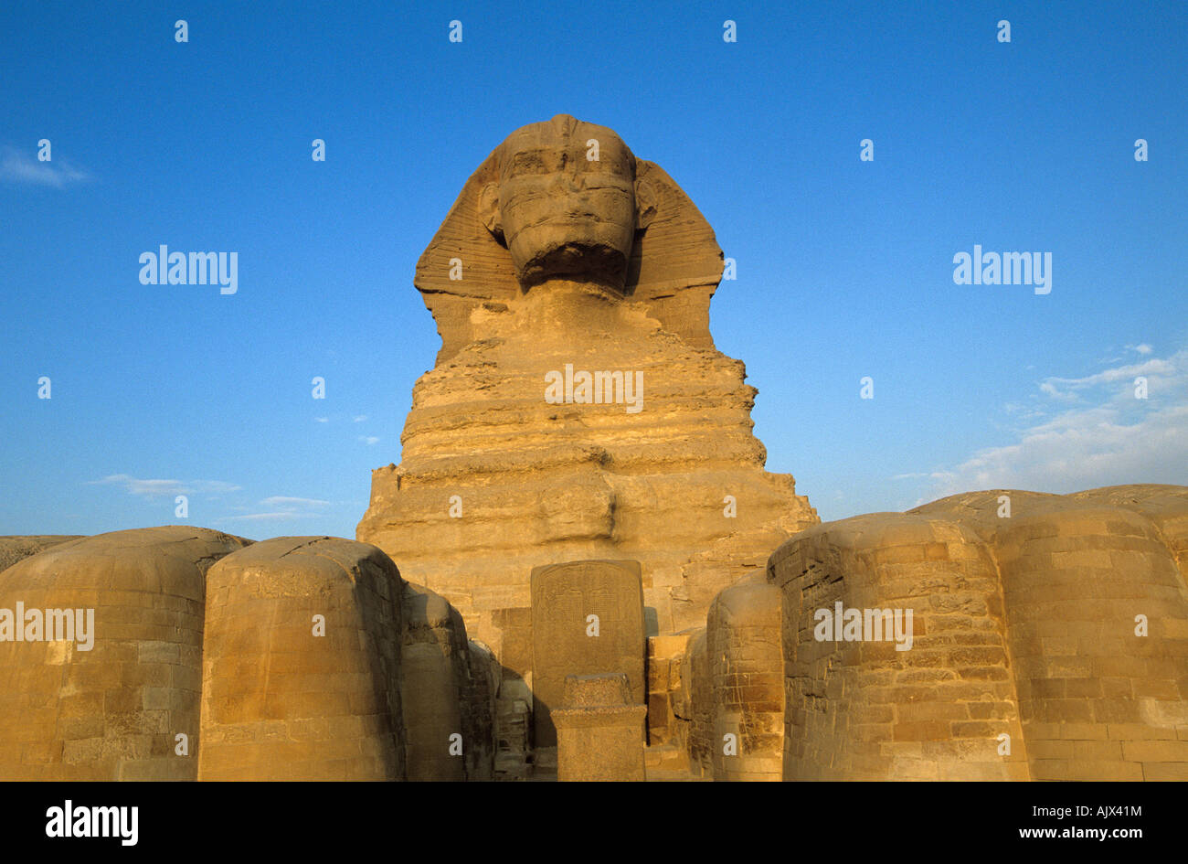 Egypt, Giza, The Sphinx, Dream stele Stock Photo - Alamy
