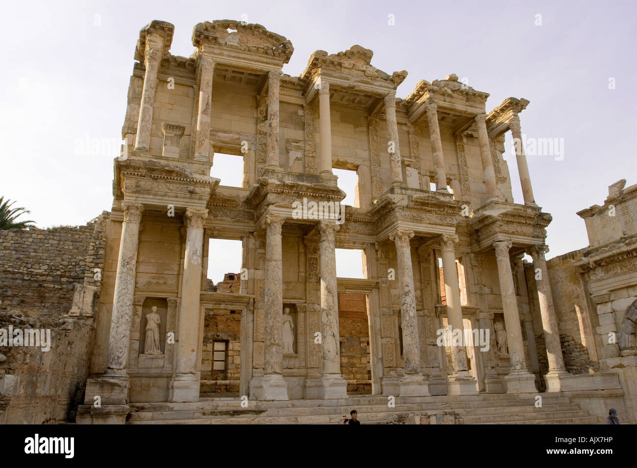 Celcus Library in Ephesus - the Ionian city in ancient Anatolia, now Turkey. Stock Photo