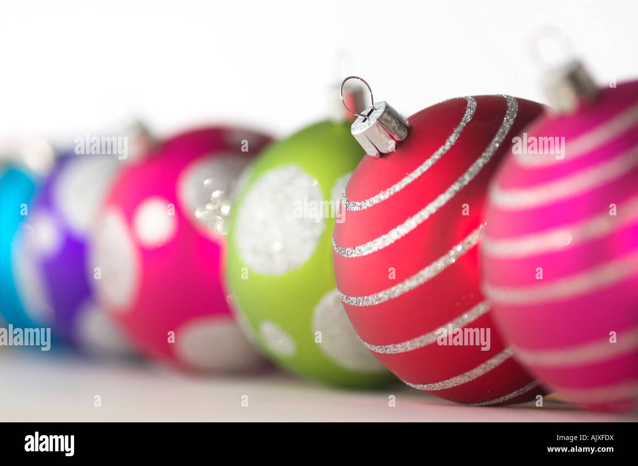 Christmas Baubles Stock Photo