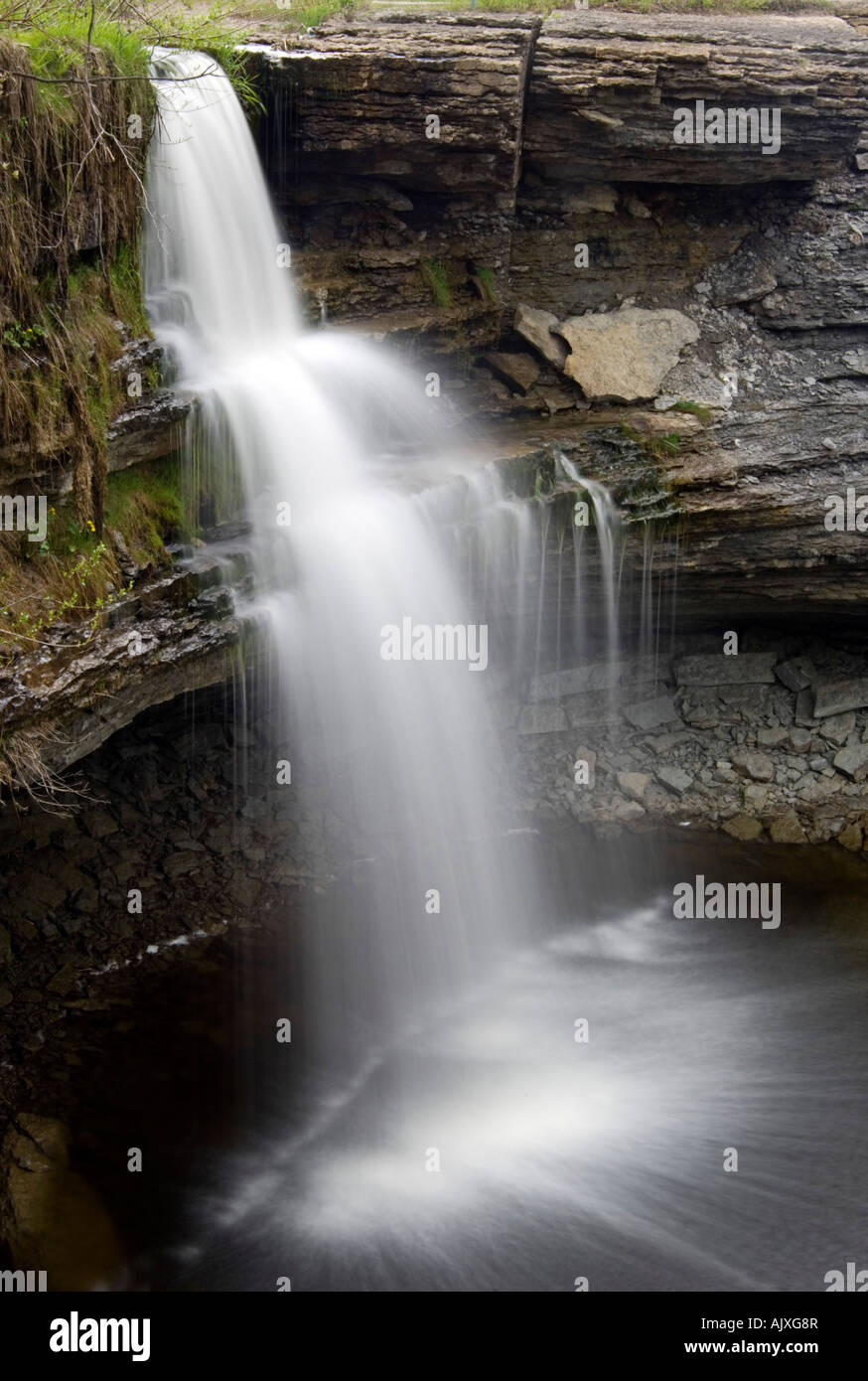 High Falls, Manitowaning, Manitoulin Island, Ontario, Canada Stock