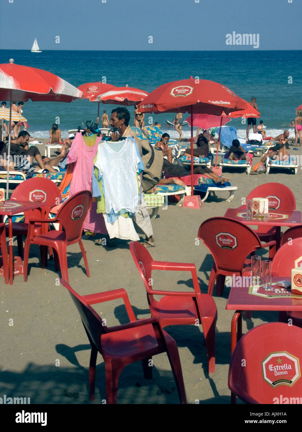 Summer Fun on the Beach, Fuengirola, Costa del Sol, Spain, Europe Stock  Photo - Alamy