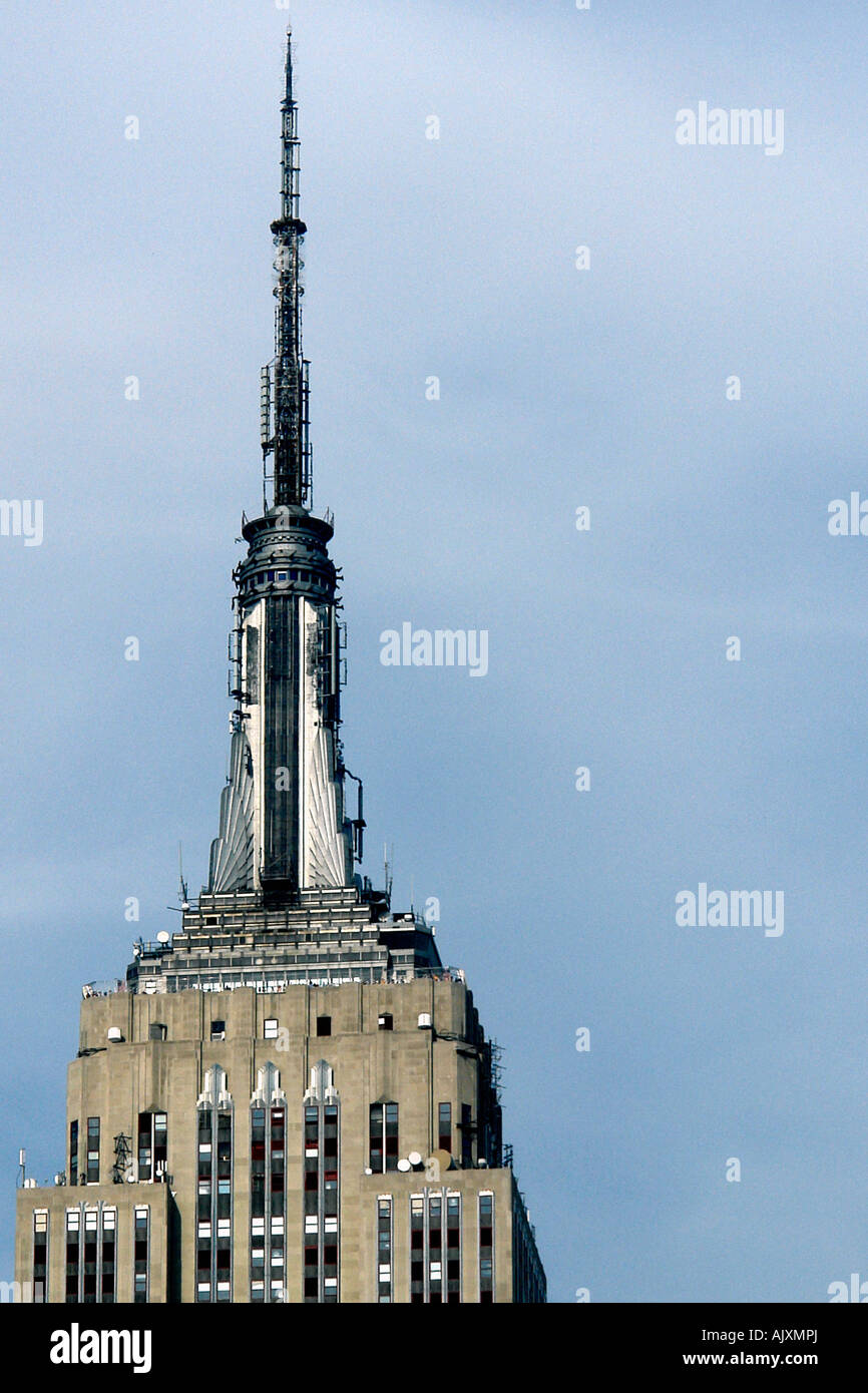 Empire State Building in Manhattan New York City USA Copy Space Stock Photo