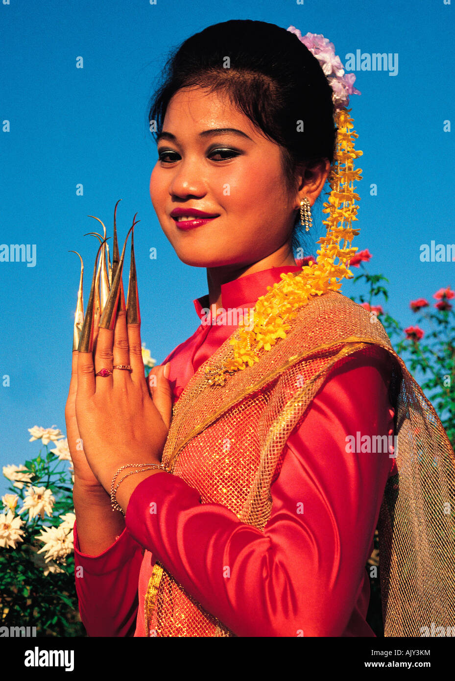 Travel, Thailand, Bangkok, Local woman, Portrait, Stock Photo