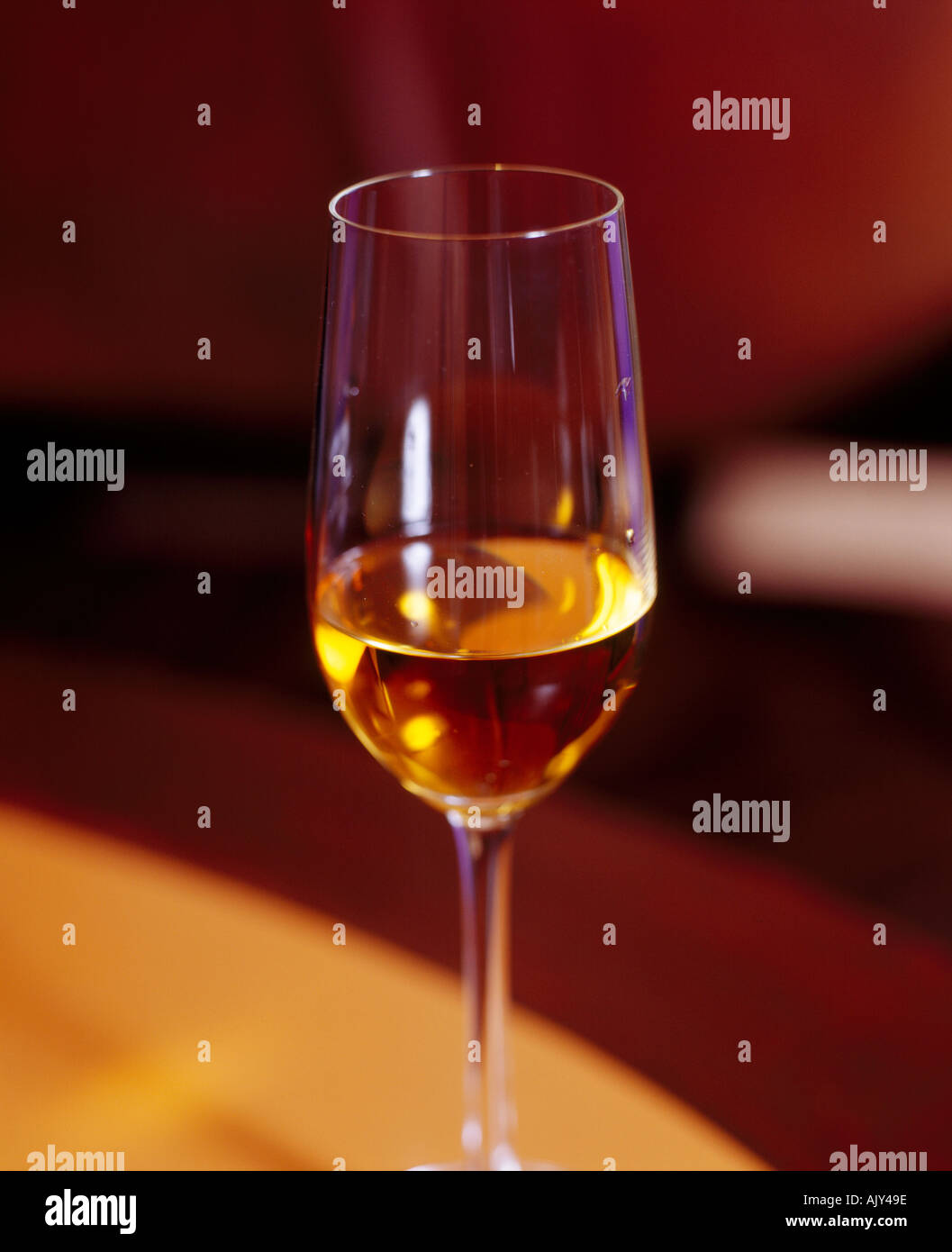a glass of sherry Stock Photo Alamy