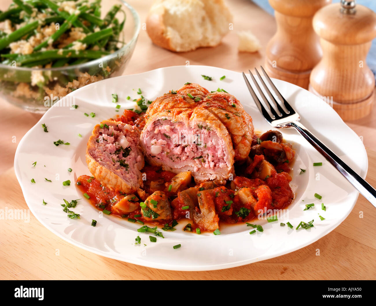 VEAL PAUPIETTES Stock Photo
