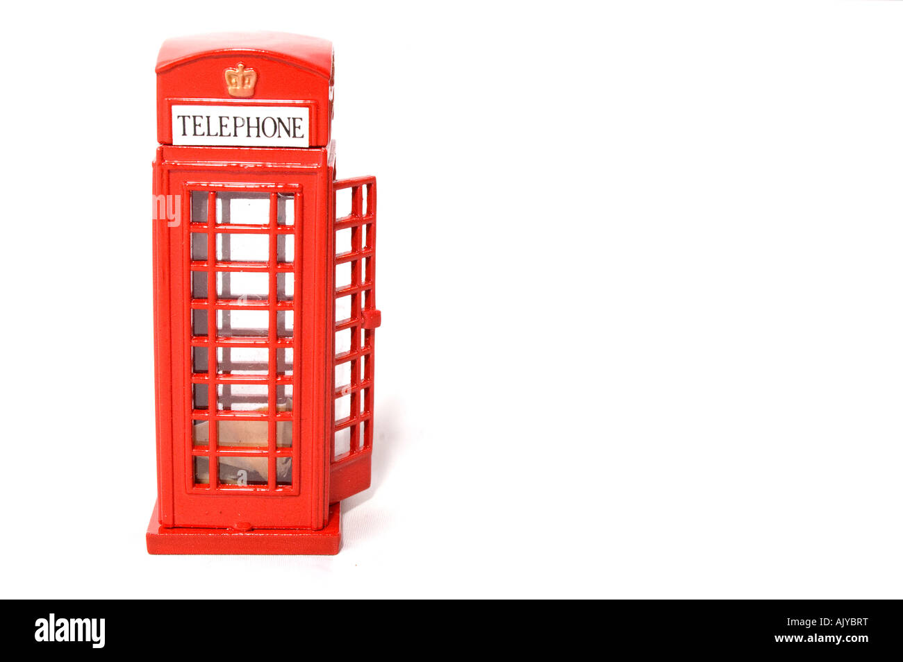 Red telephone box detail Cut Out Stock Images & Pictures - Alamy