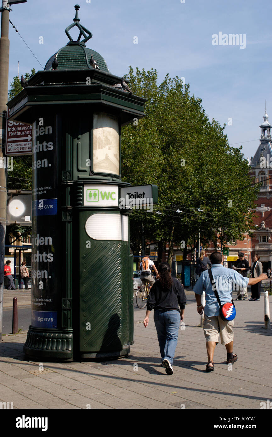 Netherlands Amsterdam Leidseplein Public toilet Stock Photo Alamy