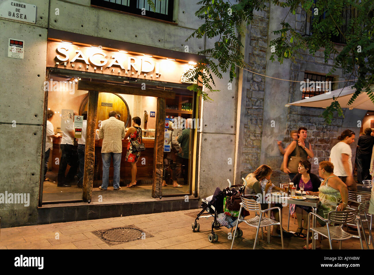 spain Barcelona typical Tapa bar Sagardi Euskal Taberna in Ribera