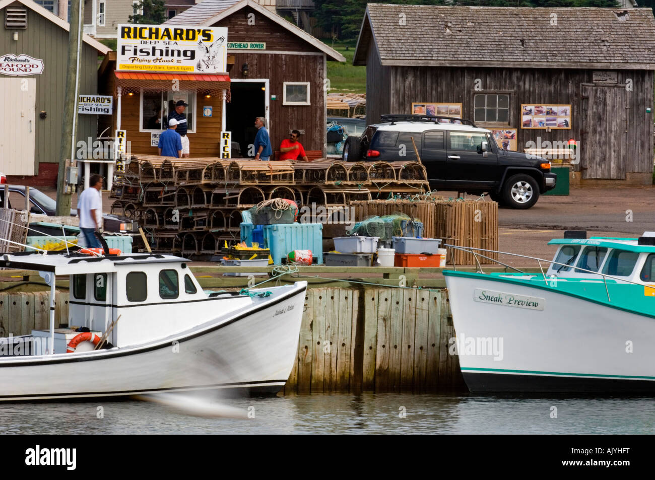 Lobster boats in Covehead harbour, Prince Edward Island National Park