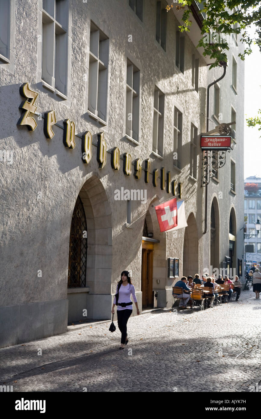 Switzerland Zurich Zeughauskeller in old city center near Bahnhofstrasse Stock Photo