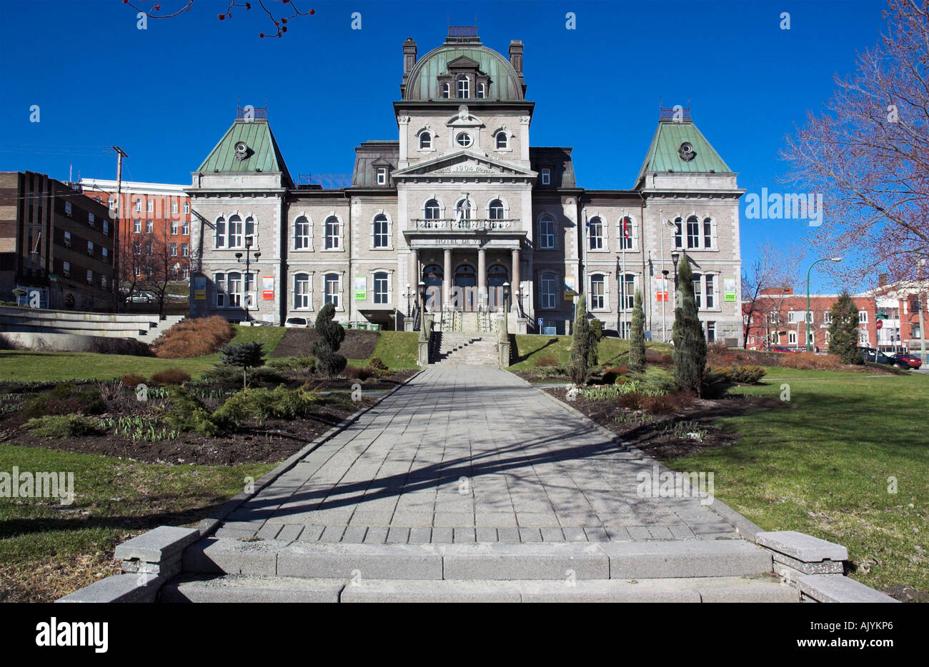 The town hall in Sherbrooke Quebec Stock Photo Alamy
