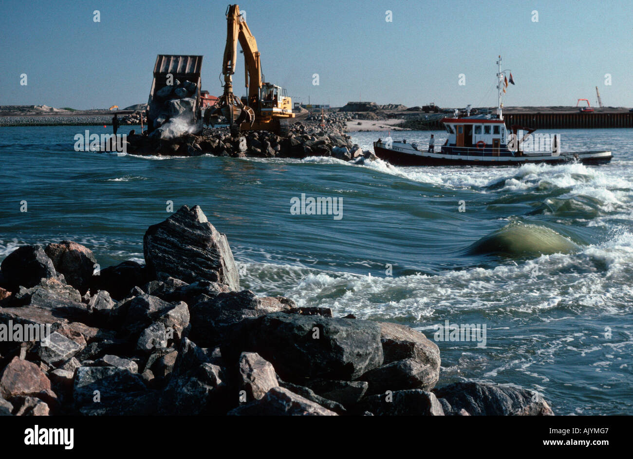 Dike construction / Deichbau Stock Photo 8478214 Alamy