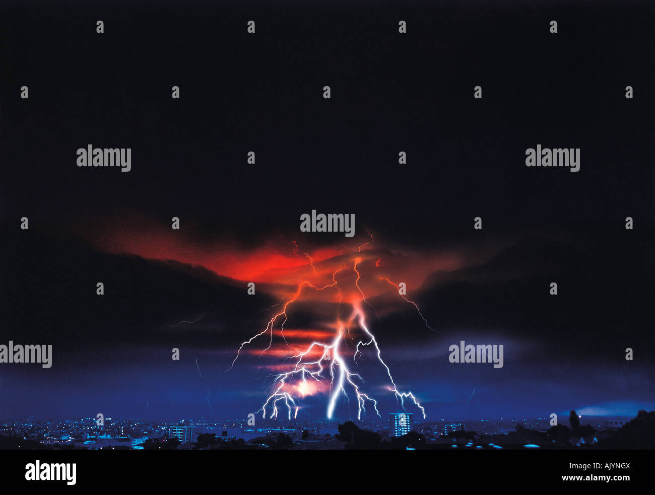 Stormy sky lightning hi-res stock photography and images - Alamy