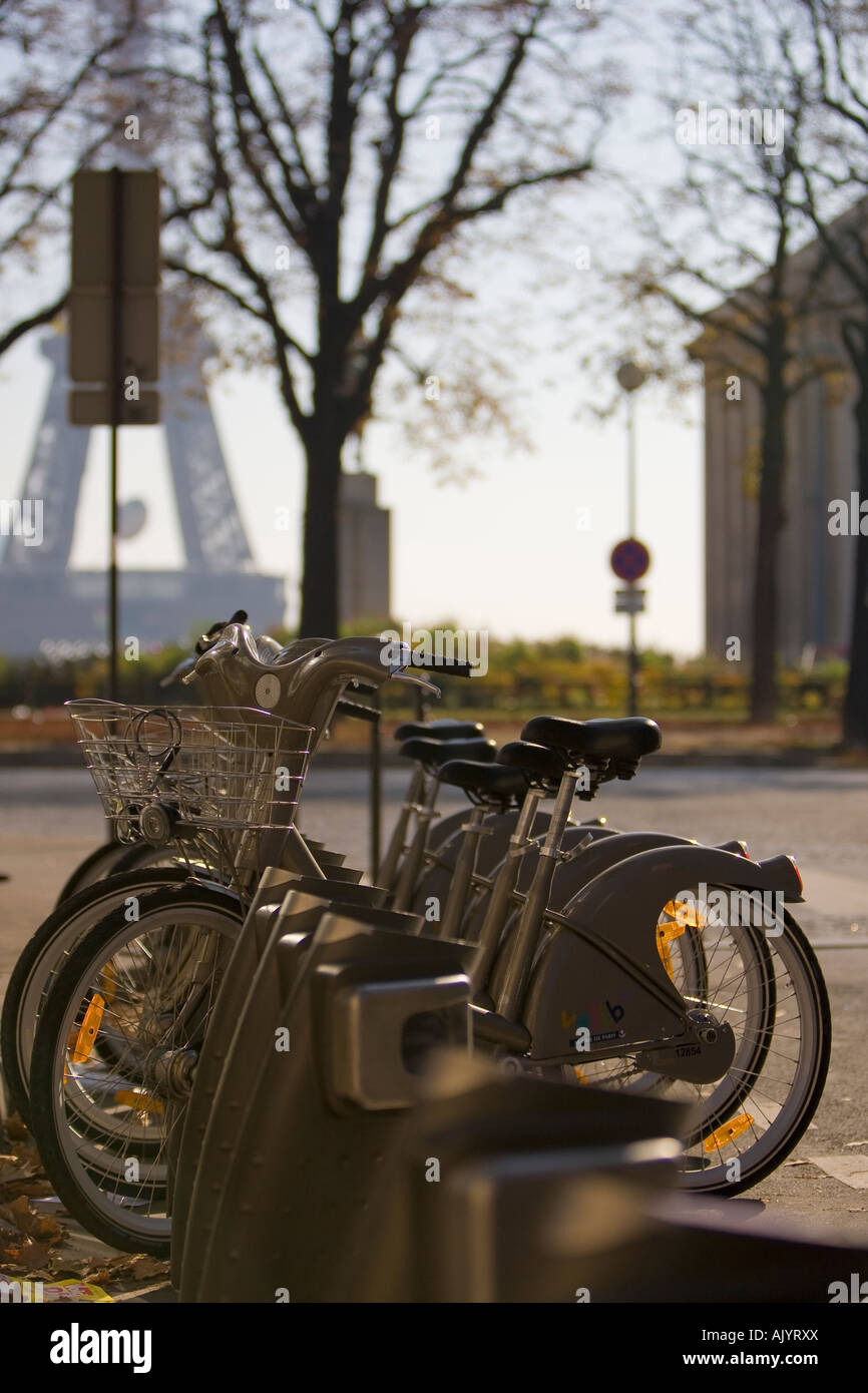 Velib Bike hire in Paris France Stock Photo Alamy
