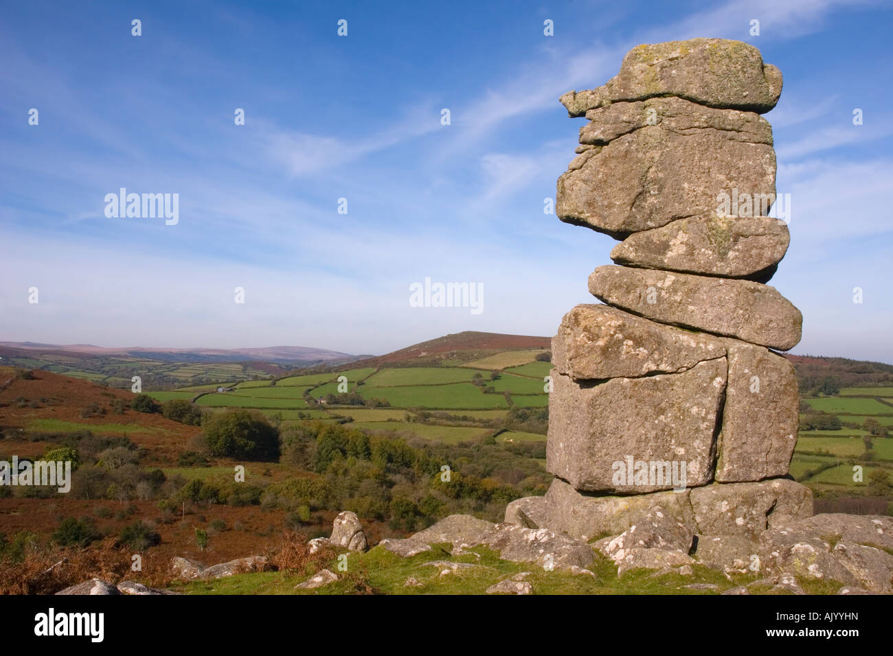 Bowerman's Nose Dartmoor Stock Photo