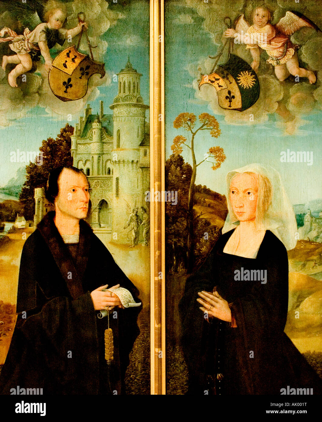 Coswijn van der Weyden 1465 1538 Portraits of Frans Colibrant town clerk of the town Antwerp and