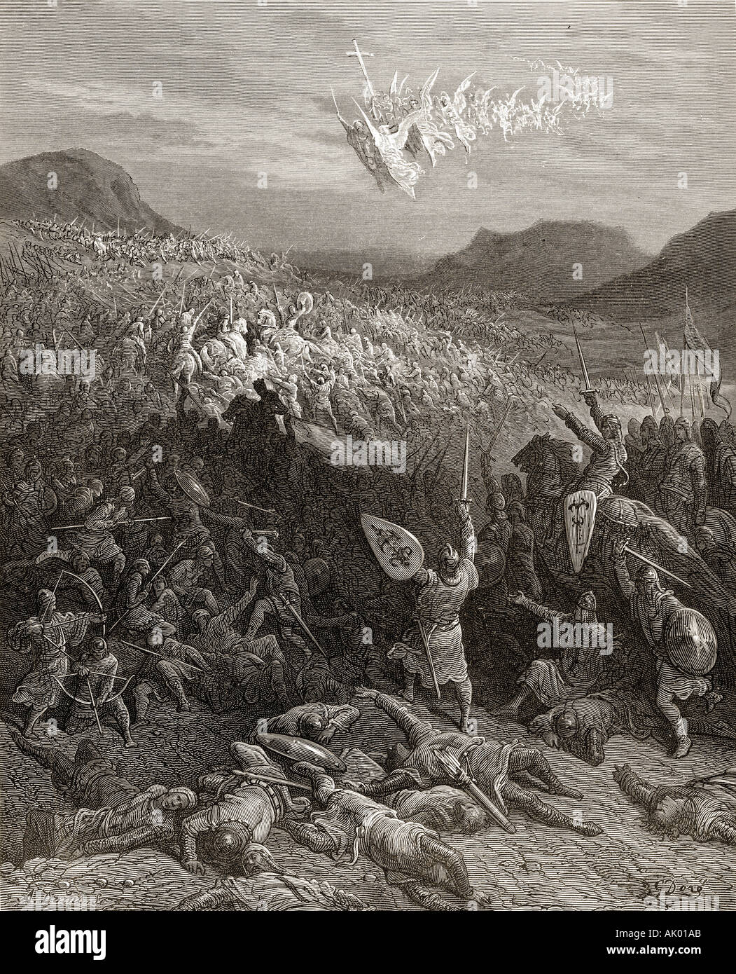 The Siege of Nicaea, during the first crusade 1097. By Gustave Doré.