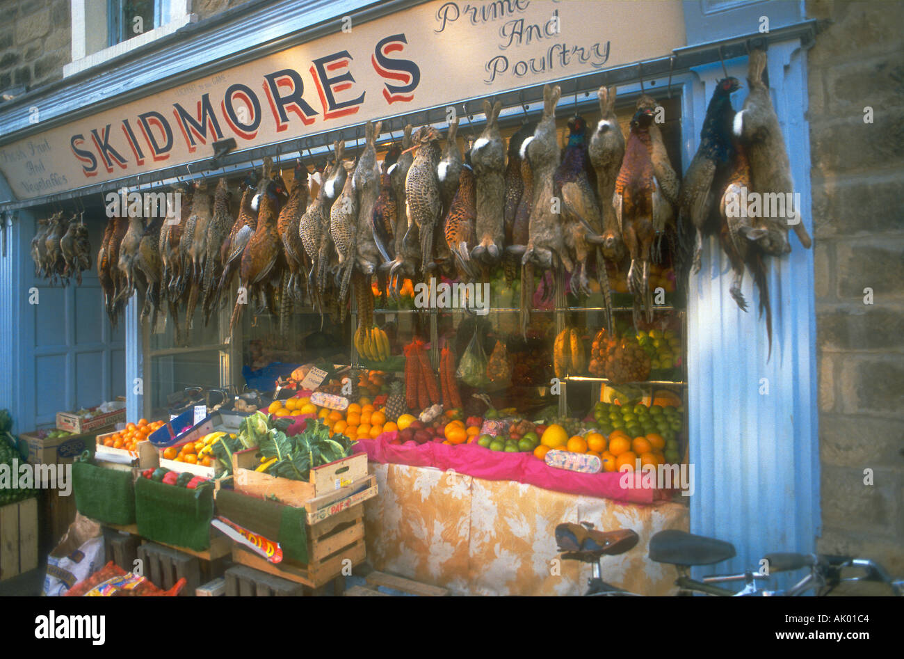 Greengrocers shop front in Bakewell, Derbyshire Stock Photo