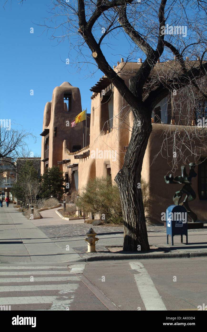 Museum of Fine Arts West Palace Santa Fe New Mexico United States America USA Stock Photo
