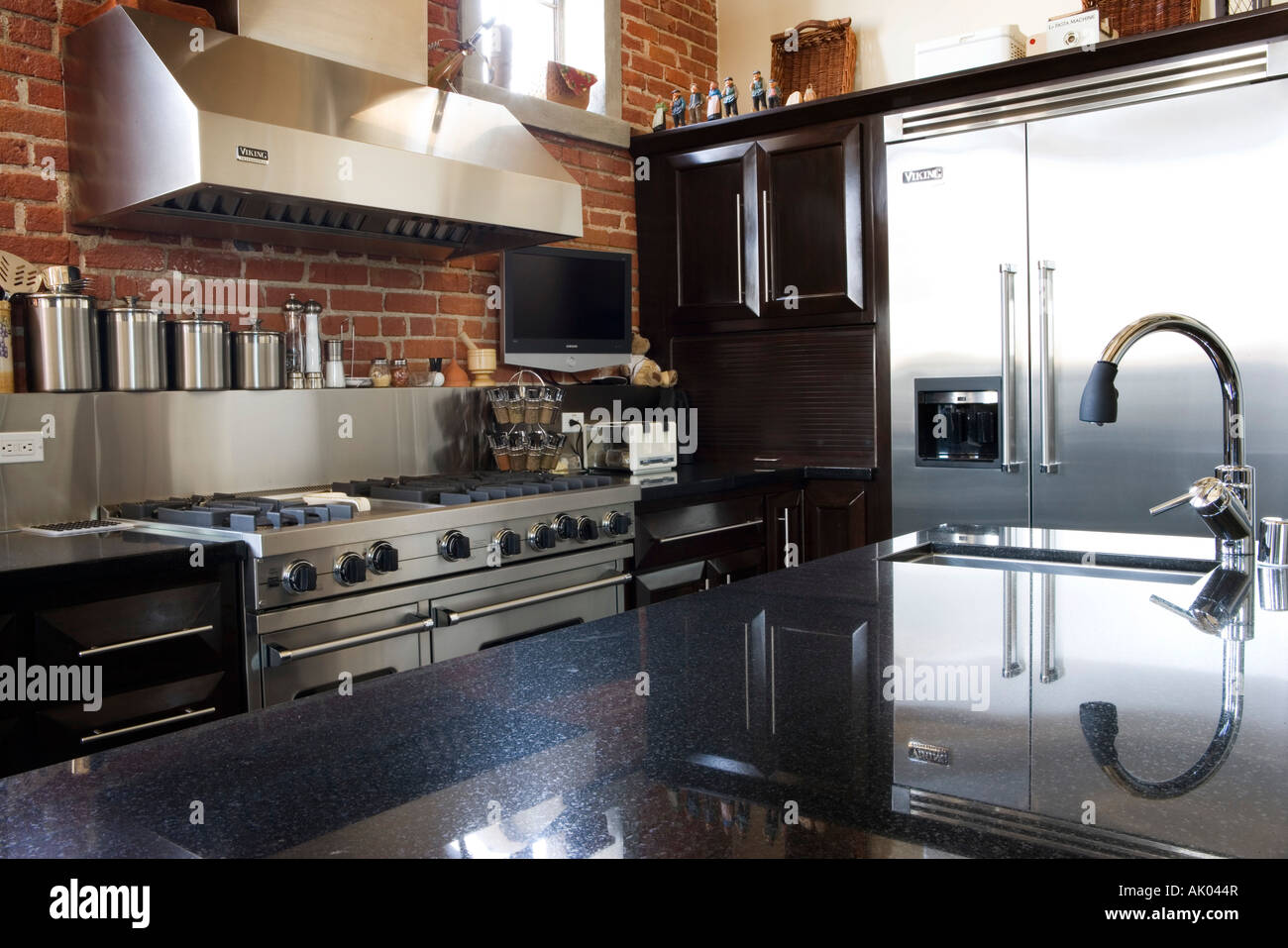 Detail of modern kitchen Stock Photo - Alamy