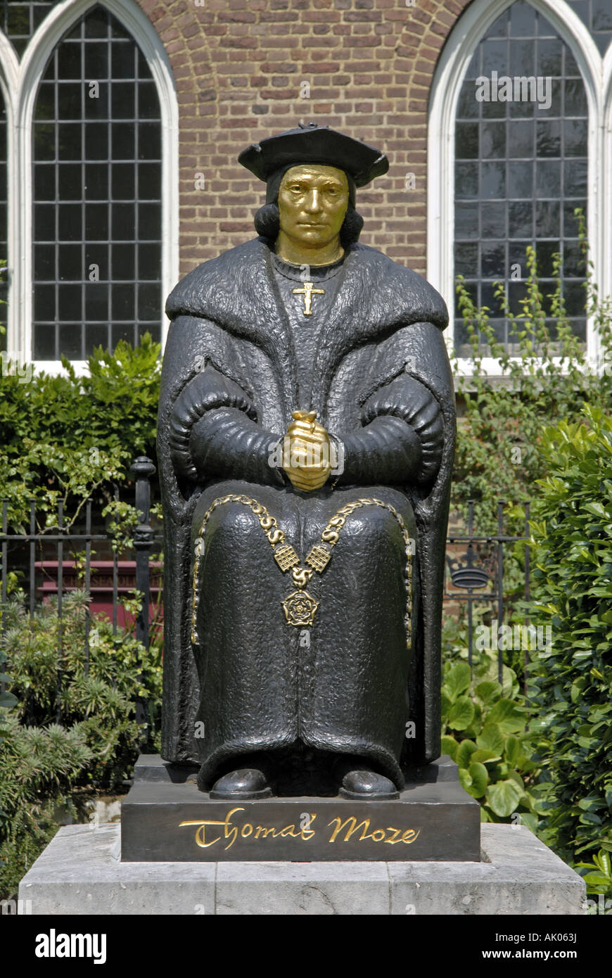 Statue of Sir Thomas More London Stock Photo