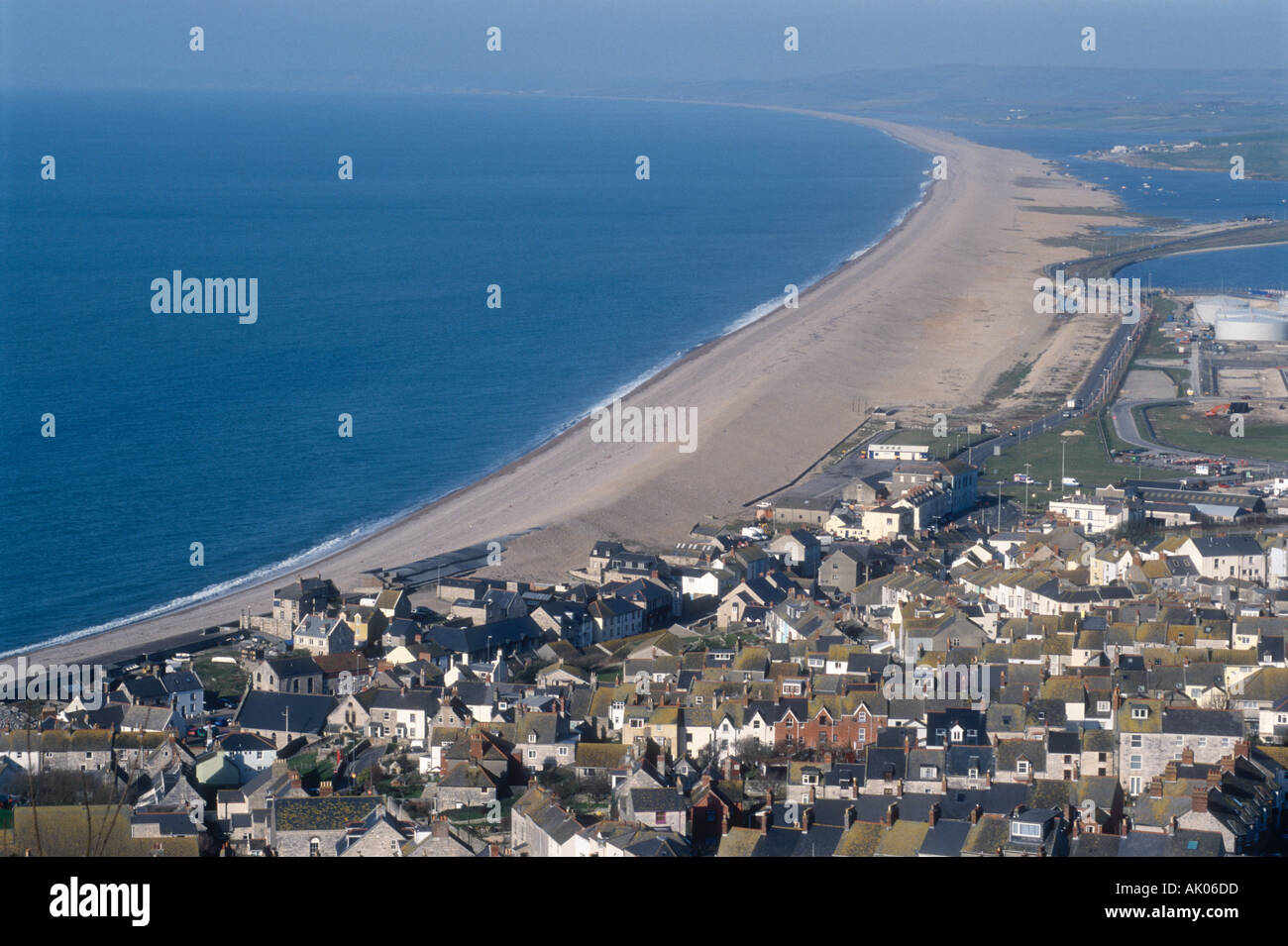 The Chesil Beach at Portland Dorset England UK Stock Photo