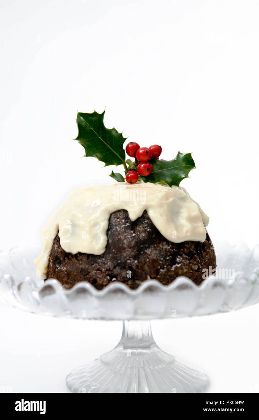Christmas pudding Stock Photo