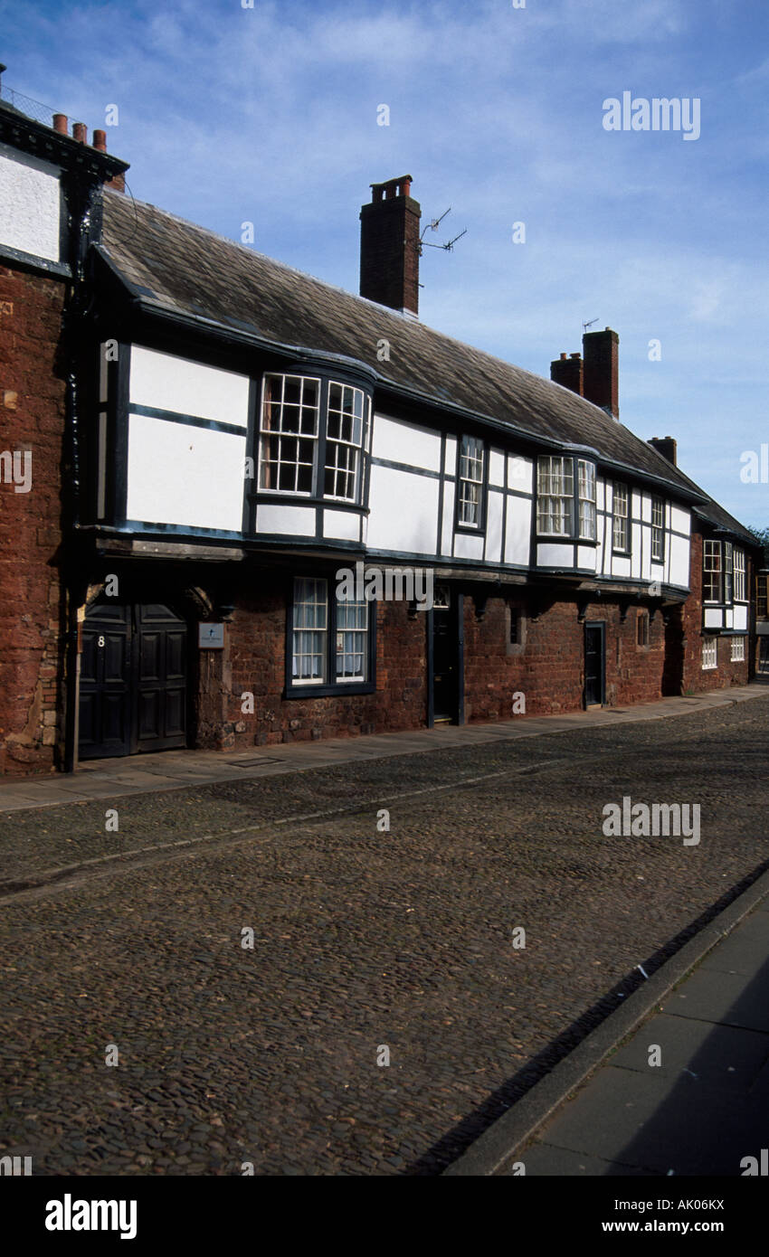 Historic house on Exeter Cathedral Yard, Exeter, UK Stock Photo Alamy