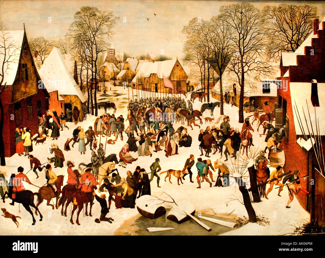 Pieter Breugel Brueghel The old Winter De Oude winter Stock Photo