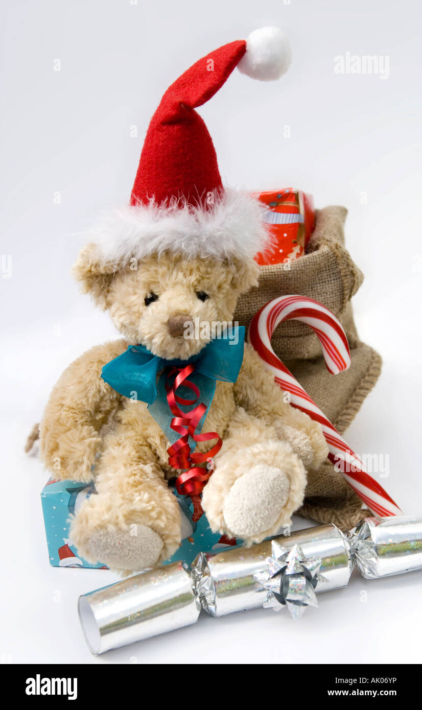 A selection of traditional Christmas childrens gifts Stock Photo
