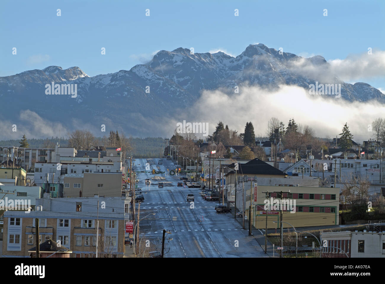 Port Alberni nestled in Alberni Valley Port Alberni Vancouver Island