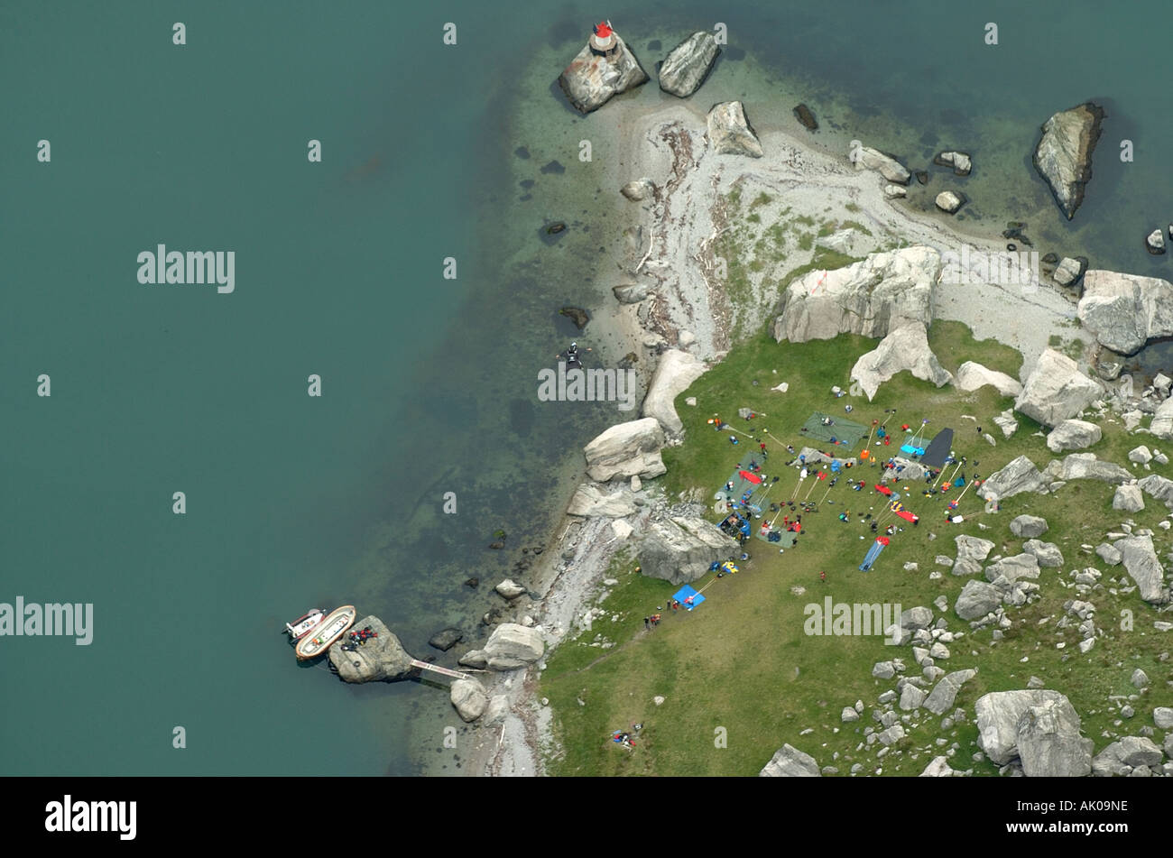 Aerial view of BASE jumping landing zone Stock Photo Alamy