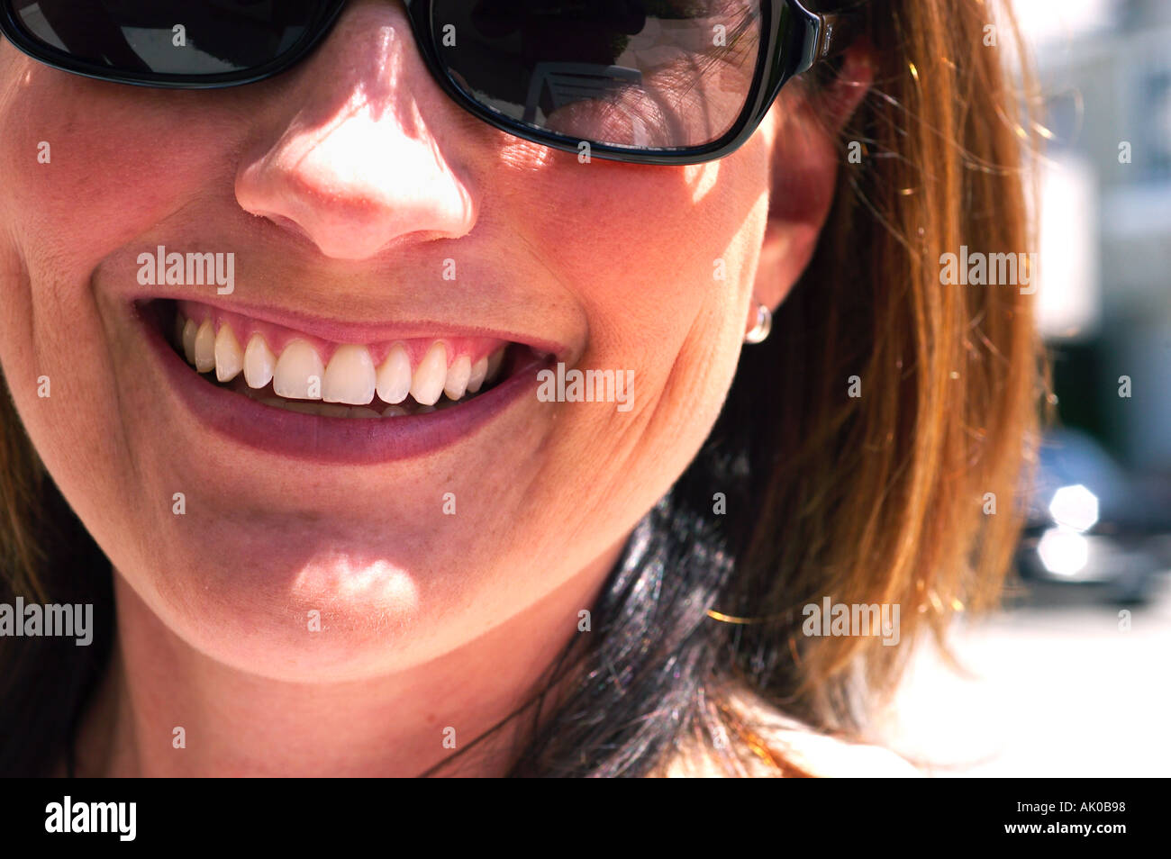 smiling woman Stock Photo