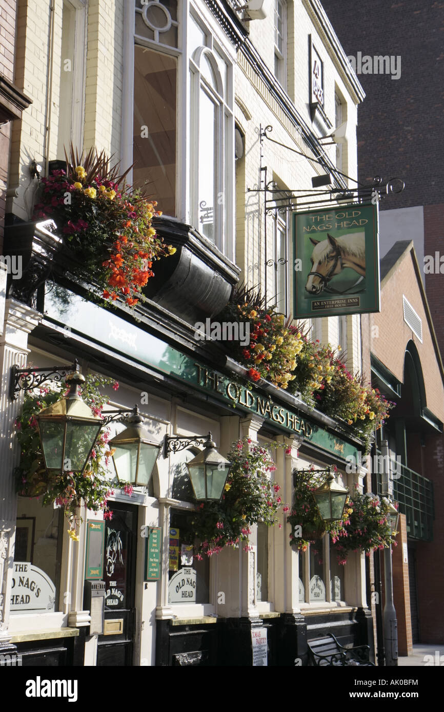 UK England Lancashire,Manchester,Jackson's Row,The Old Nag's Head,pub,bar lounge pub,UK071007005 Stock Photo