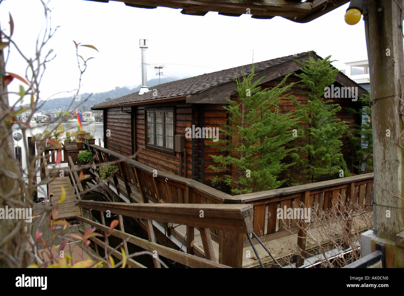 Floating Homes on San Francisco Bay Stock Photo Alamy
