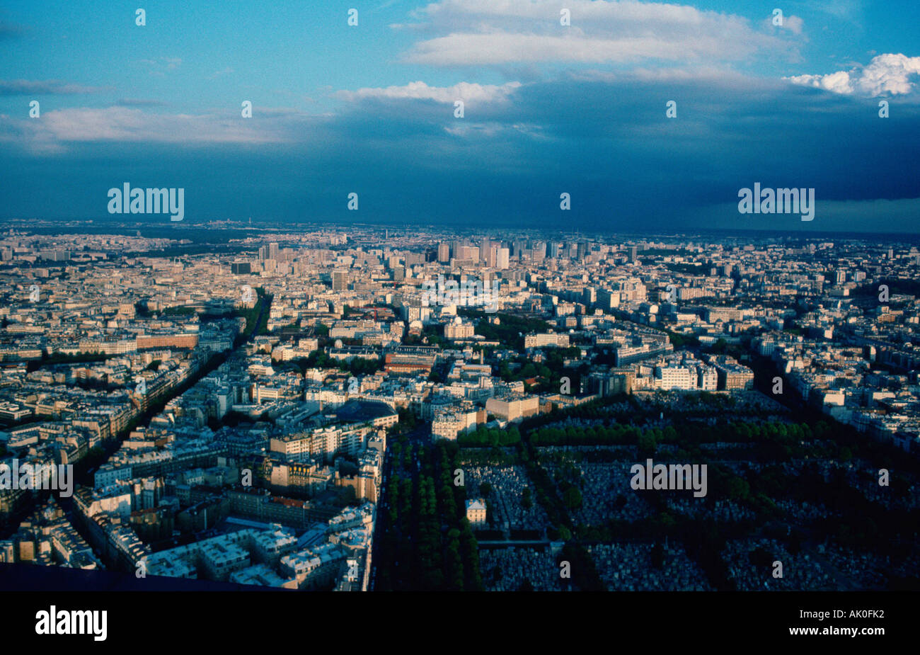 View on Paris / Blick auf Paris Stock Photo