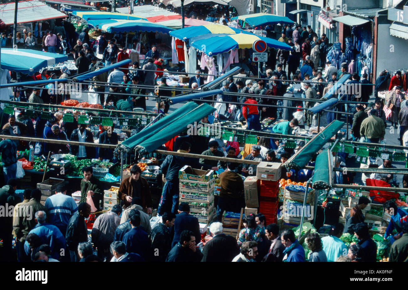 Market / Saint Denis / Markt Stock Photo Alamy